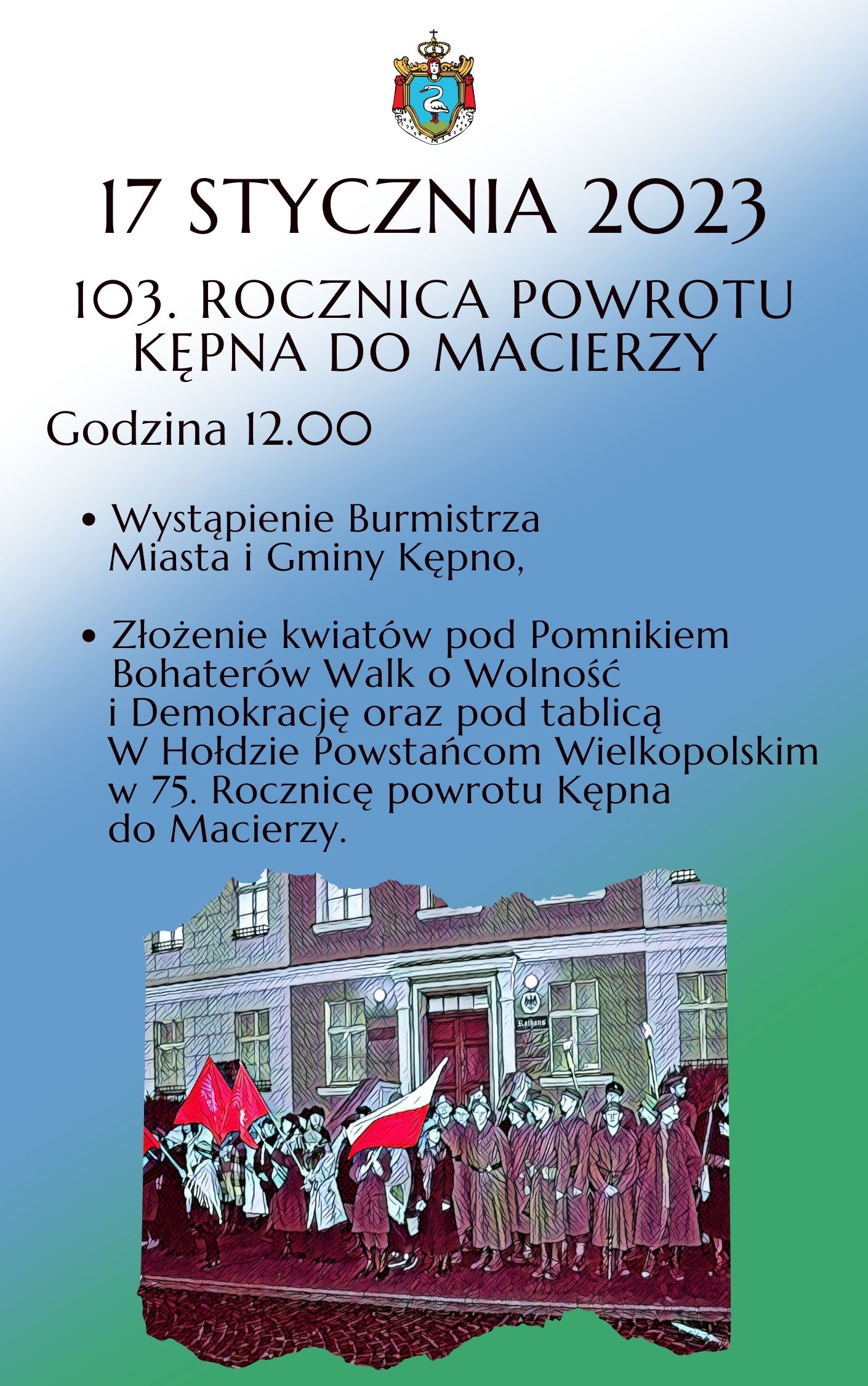 Zaproszenie na obchody 17 stycznia 2023 r.