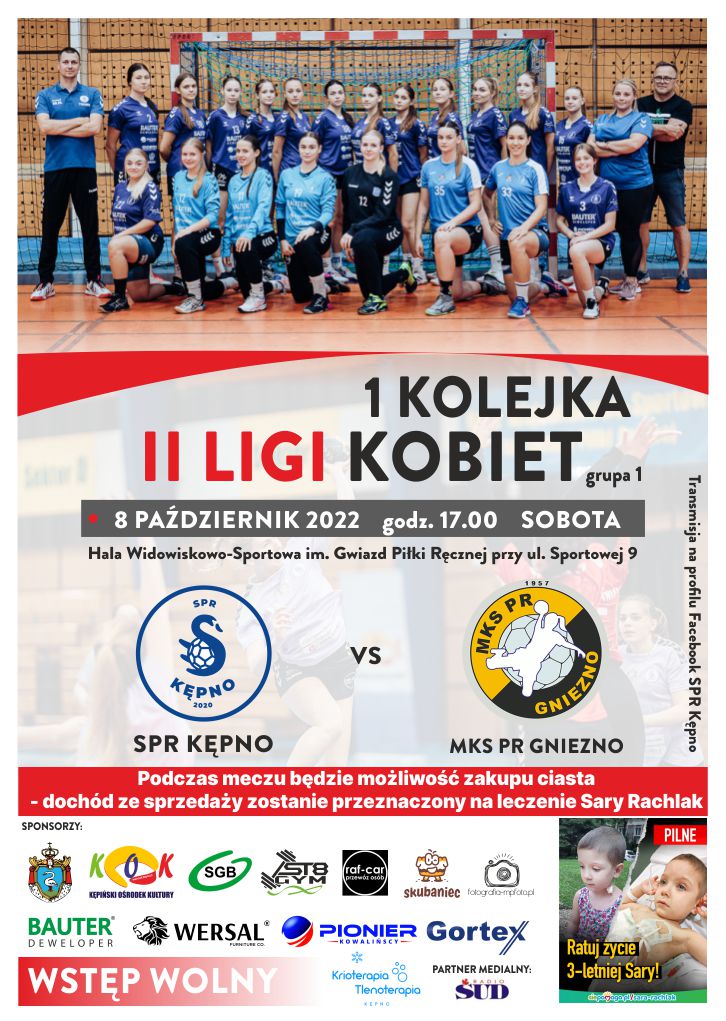 plakat informujący o meczu 