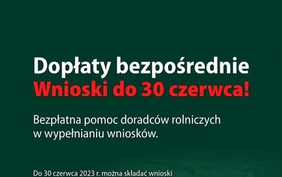 Zdjęcie do Bezpłatna pomoc doradc&oacute;w rolniczych przy wnioskach o dopłaty bezpośrednie