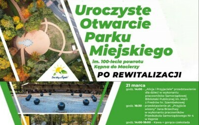 Zdjęcie do Uroczyste otwarcie Parku Miejskiego
