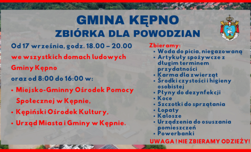Zdjęcie do Zbi&oacute;rka dla Powodzian