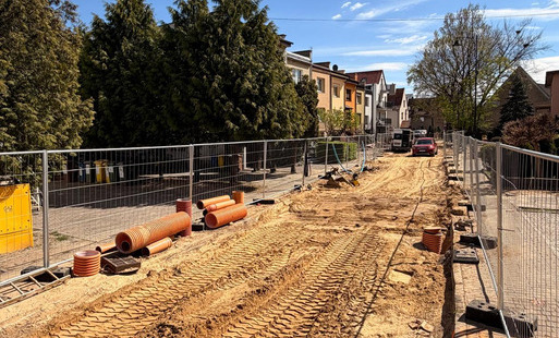 Postępują prace budowlane ulicy Parkowej 
